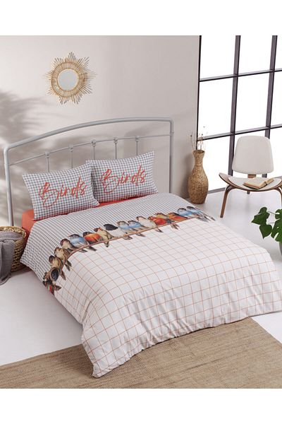 Colorpool Set cuvertură dublă cu imprimeu digital Petite Birds