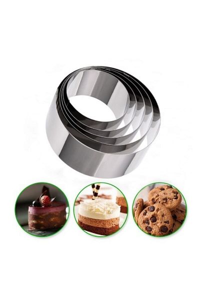 Nar kalıp Round Cake Mold Set of 5 Depth 8cm