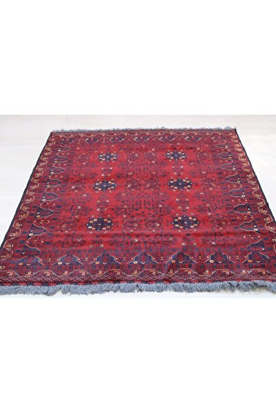 El Dokuma Vintage Afgan Kunduz Halısı