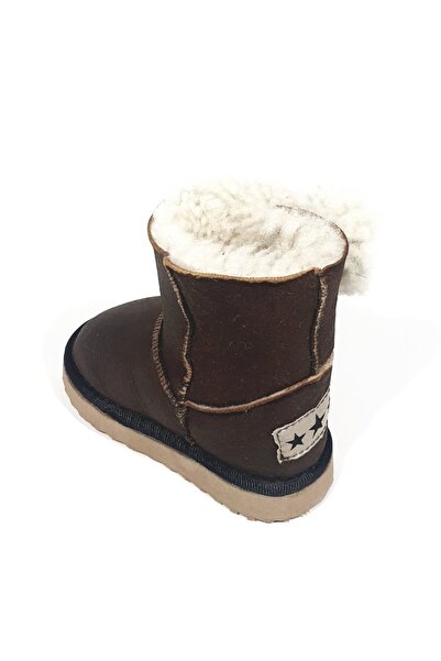 HARLİ AYAKKABI Harli Kız Çocuk Kürklü Bot Taba