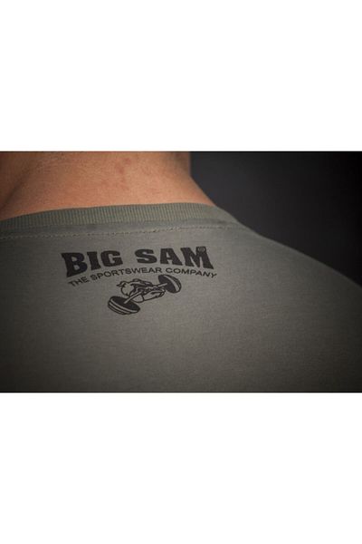 Big Sam Khaki Slim Fit T-Shirt 2850