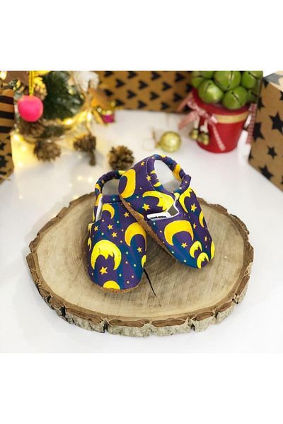 FG Store 100% Calfskin Non-Slip Sole Baby Booties