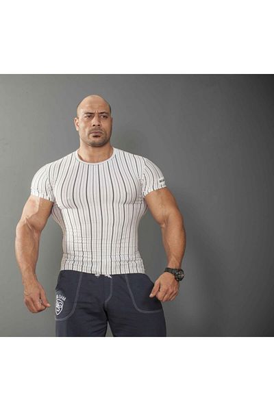Big Sam White Slim Fit T-Shirt 2707