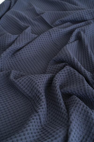 Upline Supersoft Indigo Single Bedspread Set (150x200)