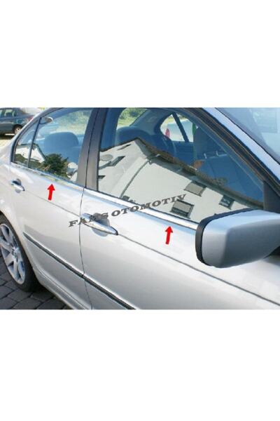 FAMS OTO AKSESUAR Bmw E-46 Series Uyumlu Krom Cam Çıtası 4 Prç, 1998-2007 P,ç...