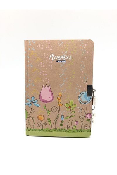 Gıpta Memories 17x24 Memory Book 96 Sheets Unlined Notebook 3428 Tulips