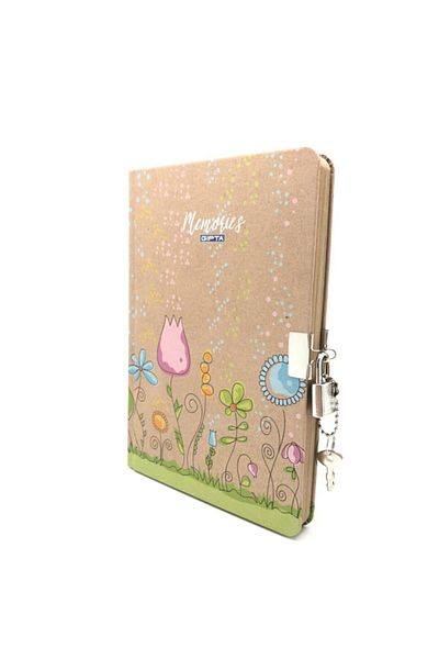 Gıpta Memories 17x24 Memory Book 96 Sheets Unlined Notebook 3428 Tulips