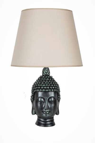 Qdec Green Beige Large Buddha Lampshade - Modern Design