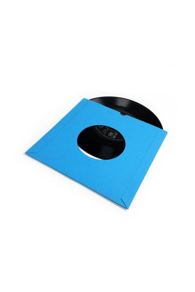 Çıtırtılı Sesler 45'lik Plak Zarfı (20 Adet Mavi )