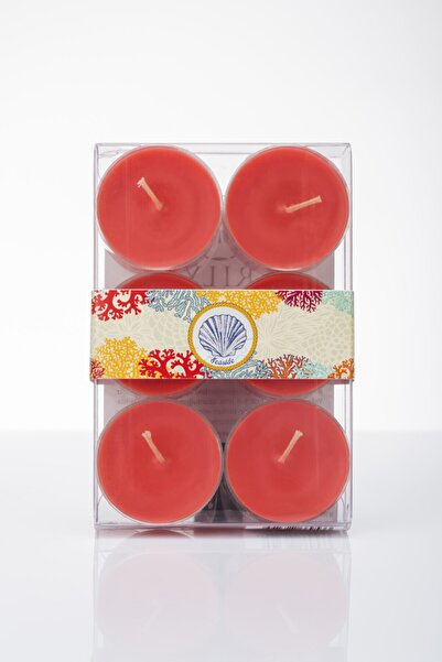 Missi Marin 6 Lı Kırmızı Tealıght Seti