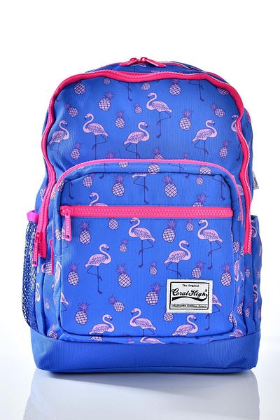 Coral High 23112 Set de 3 ghiozdane cu model flamingo