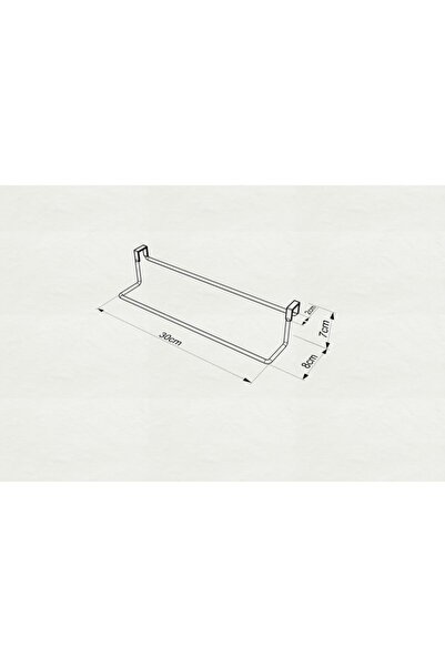 Teknotel Dolap Kapağına Geçmeli Askı Aparatı&havluluk Mat Siyah Sf260