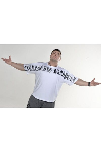 Big Sam White Xxl Power Training T-Shirt 2818