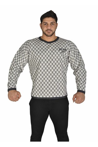 Big Sam Lumberjack Sweatshirt Checked Soft Textured 4643