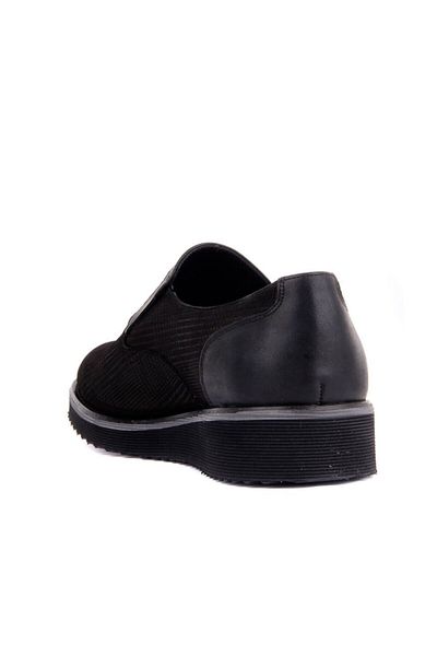 Fosco Laceless Black Nubuck Leather Men's Casual Shoes 7105 820 46