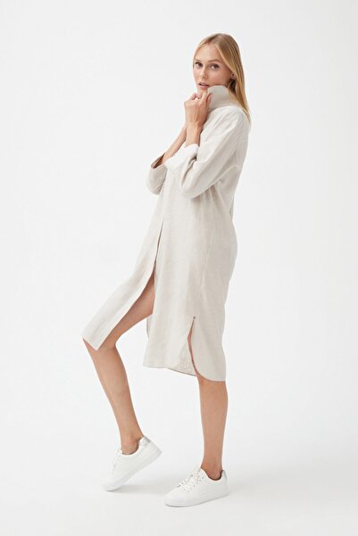 İPEK KIRAMER Lınen Gömlek Elbise