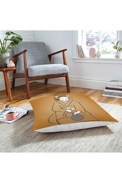 Realhomes Pernă de podea modernă decorativă cu imprimare digitală