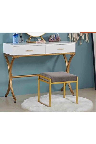 HAR DESİGN Renkli Metal Ayak Puf