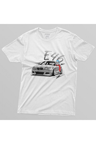 Crazy Ανδρικό T-Shirt Bmw E46 Lowstyle Skulldriver