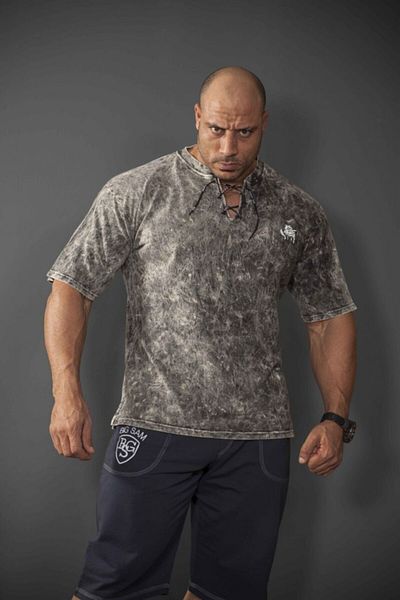 Big Sam Mixed Color Washed Cotton T-Shirt 2872