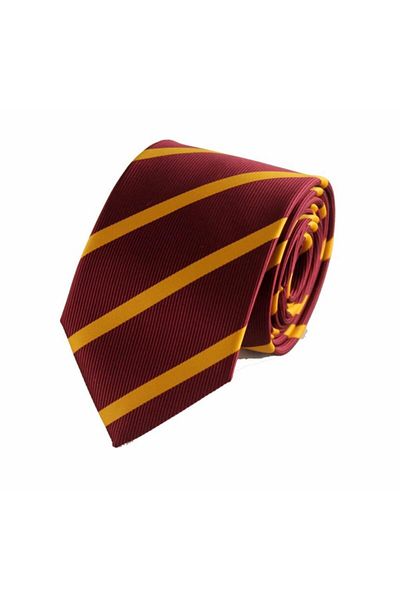 Brianze Yellow Red Striped Tie Gs-1