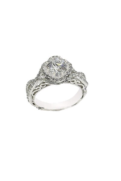 Söğütlü Silver Zirkon Tek Taş Prenses Yüzük