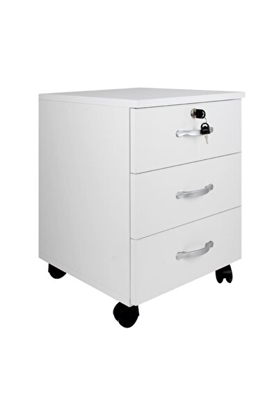 Plato Ofis Mobilyaları Dekofis Tekerlekli Keson Çekmeceli Kilitli