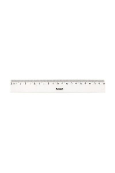 Bigpoint Riglă Lată Plastic 20 Cm Cutie 24 Buc