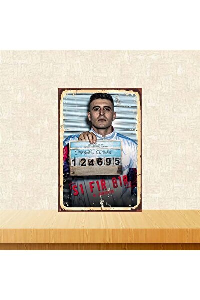 TAKIFİX Cio Baba Cihangir Ceyhan 20-30 Cm Retro Ahşap Poster