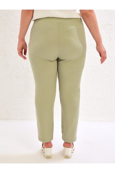 LC Waikiki Kadın Mat Yeşil  Pantolon