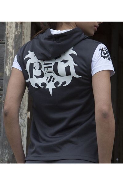 Big Sam Black Sleeveless Zippered Hoodie 2788