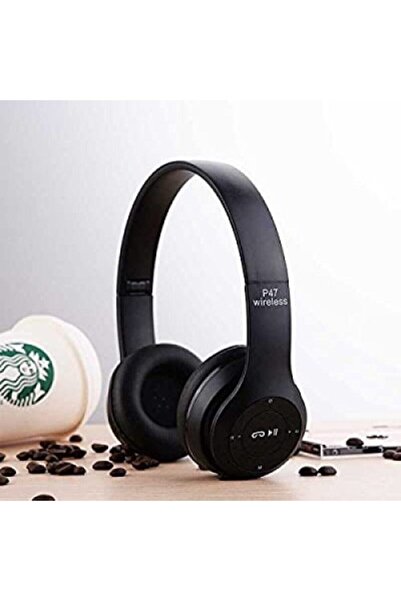 HemenALbence P47 Wireless Kablosuz Bluetooth Siyah Kulaklık