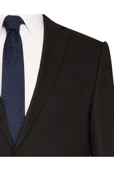 SÜVARİ Siyah Rahat Kalıp Takım Elbise