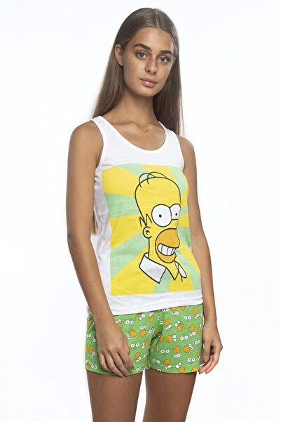 Miss Murem Simpson Print Shorts Set