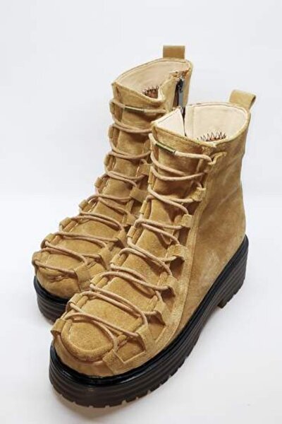 MaisonStanbul Bianca Sahara Bot - Camel Süet