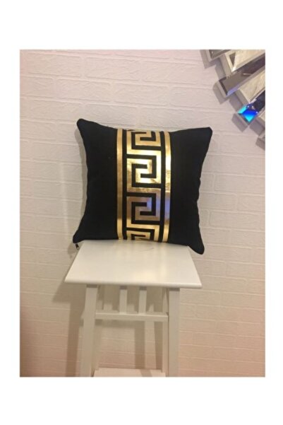 Diva Home وسادة زينة مطبوعة برقائق معدنية مطبوعة برقائق معدنية