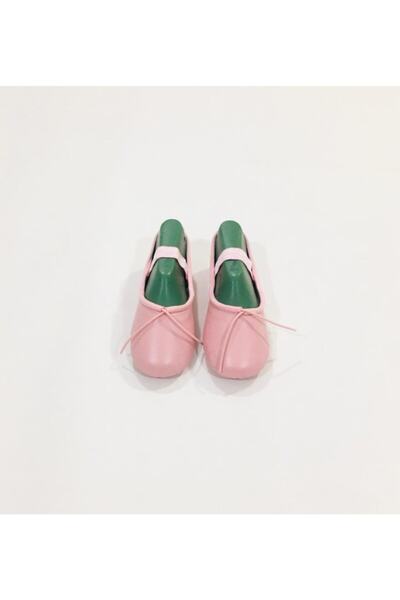 Yıldız Bale Kostüm ve Spor Ürünleri Pembe Deri Tek Taban Bale Patiği