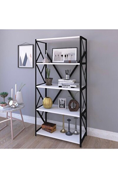 Cosargroup Metal Kitaplık Dosya Kitap Rafı Ofis Ev Rafı Beyaz