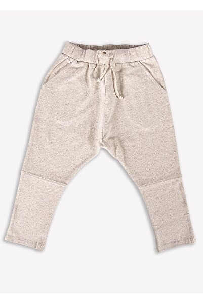 Ozmoz By Mukadder Özden Organic Elastic Waist Natural Baby Boy Sweatpants