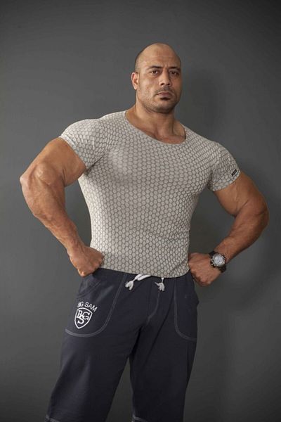 Big Sam Armor Patterned Fitness T-Shirt 2881