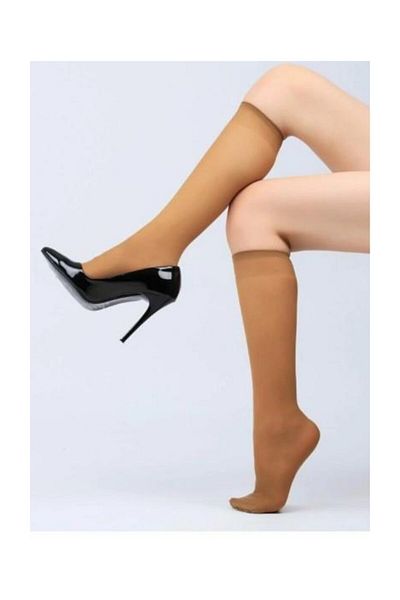 Müjde 20 Denier Thin, Knee-Length Trousers Socks 12 Pack Economic
