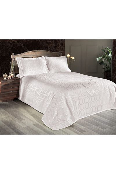 First Choice Chenille Bedspread Satin Eomos