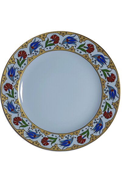 Armada Çini Armada Cini Prt 57 25 سم أصفر ذهبي مذهب توليب قرنفل منقوشة بورسلي...