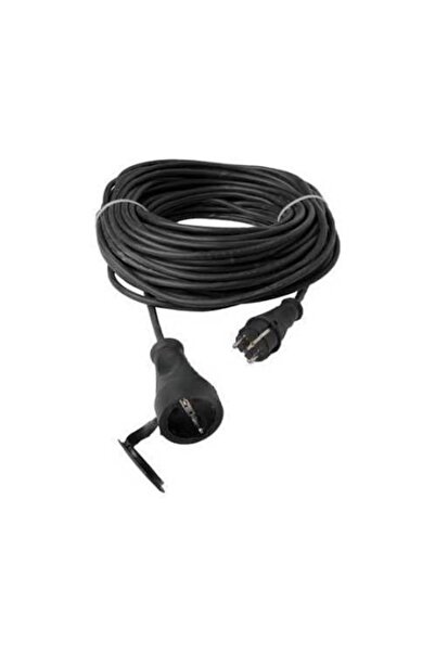 Altın Siyah 50 Metre Kablolu Seyyar Uzatma Kablosu 3x2.5 Mm Ttr Kablolu Kauçuk Dişi Erkek Fişli