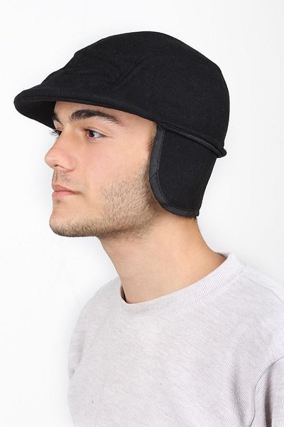 mykonsept Men's Stamped Hat with Cap Black