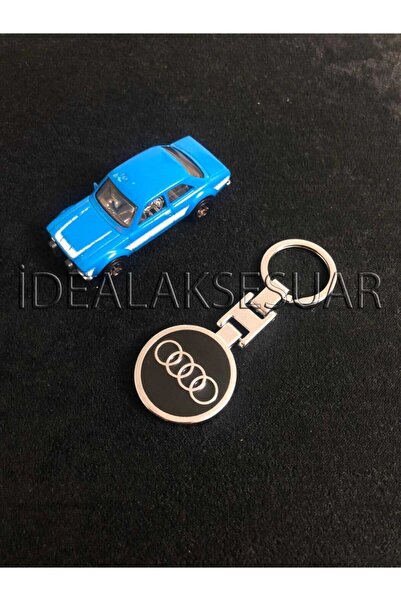 idealaksesuar أودي سلسلة المفاتيح المعدنية جولة المفاتيح السوداء جودة أنيقة ك...