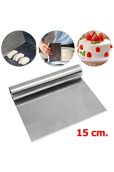 intime endüstriyel mutfak Intime - Paslanmaz Çelik 15 Cm. Spatula Hamur Kazıy...