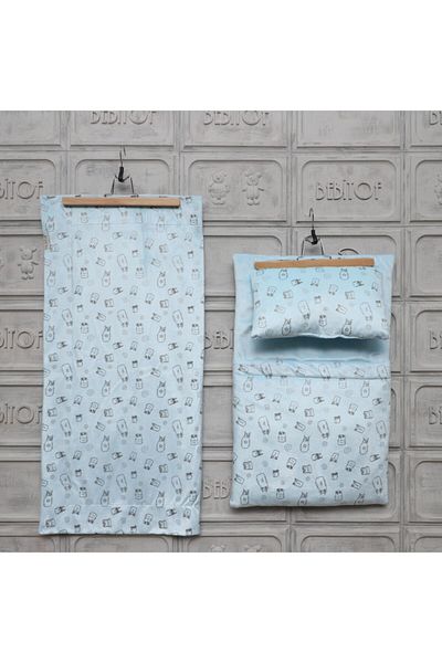 Bebitof Baby Boy Owl Velboa Blanket Bottom Opening Set