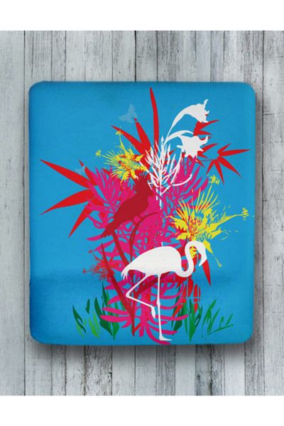 Onartem Flamingo Patterned Mouse Pad with Wrist Support