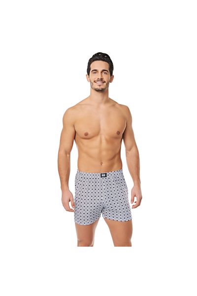 Tutku Boxer din bumbac pieptănat cu model Seher Star - Pachet de 6
